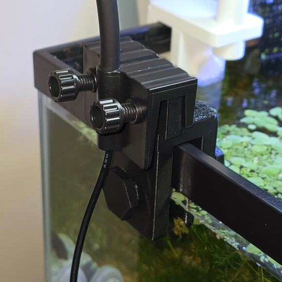 Aquarium Adjustable Clamp Light Stabilizer Extended Width For Rim Rimless Tanks - Picture 2 of 8